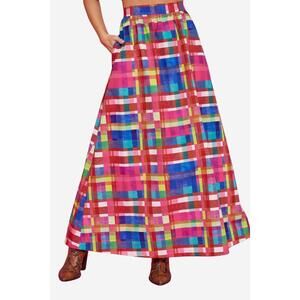 NEW ALDEN ADAIR women's daphne skirt in circus plaid